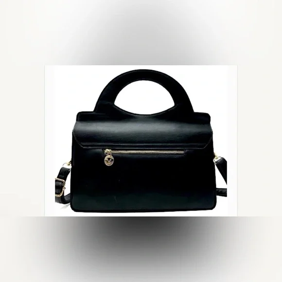 Valentino Orlandi Black Handbag With Crossbody Option NWT -Purse - Picture 4 of 5